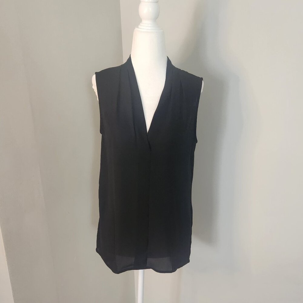 Black Deep V Neck Tank - Size XS